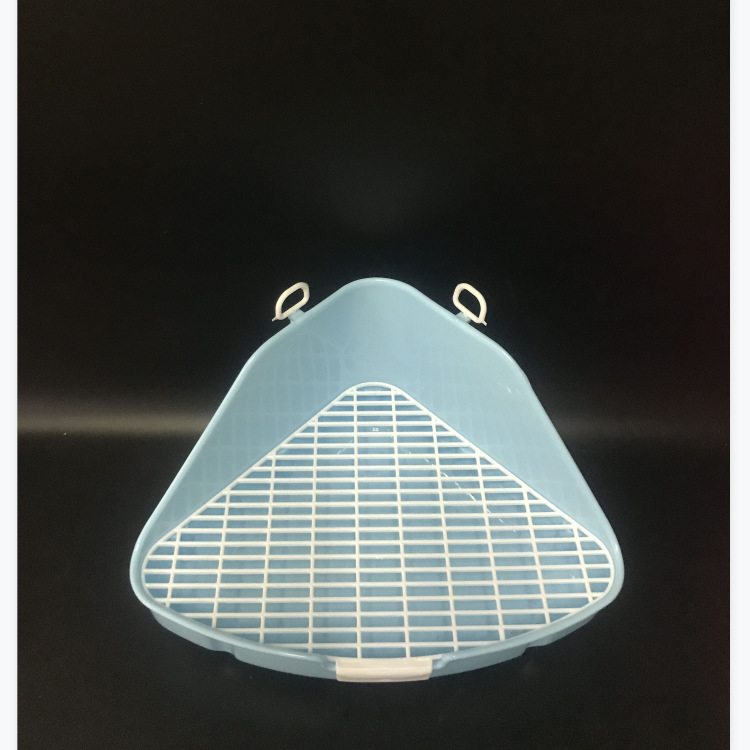 Pet Boer trikampė plastikinė gyvūnėlių tualetas triušiams ir voverėms – tvirtinamas, prieš šlapinimą dizainas, kilmė Taizhou, Zhejiang