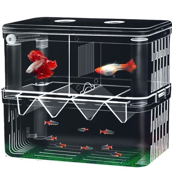 Самоплаващ изолиращ инкубатор за хайвер на малки риби с кислороден порт за люпене — Nai Chong аквариумна кутия за развъждане