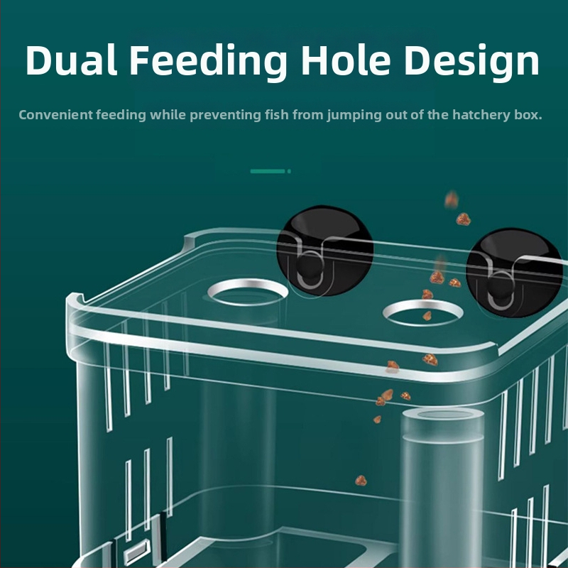 Самоплаващ изолиращ инкубатор за хайвер на малки риби с кислороден порт за люпене — Nai Chong аквариумна кутия за развъждане