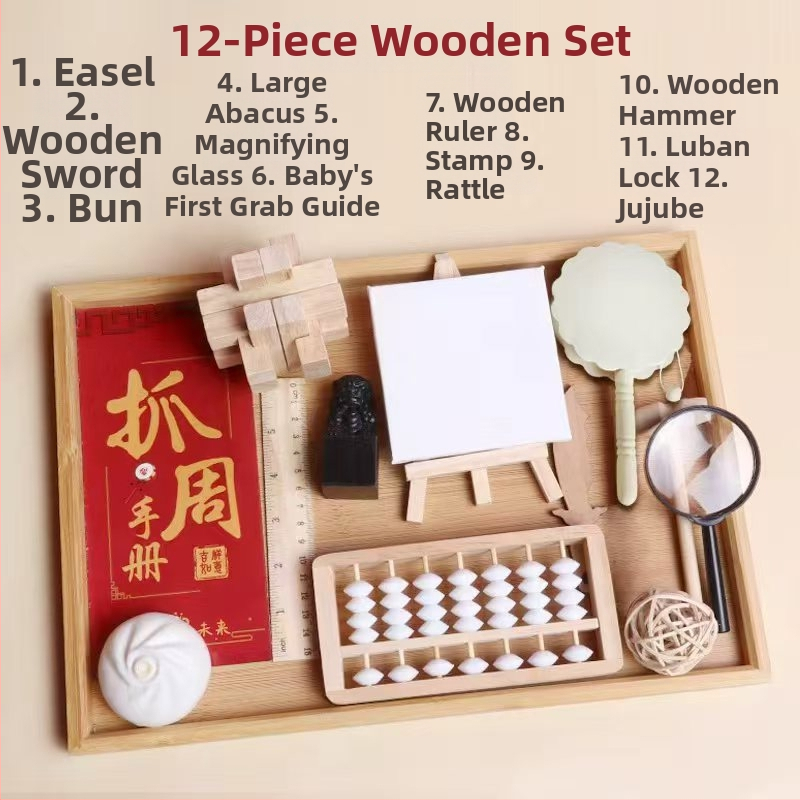 Blessings – Vaiko pirmos gimtadienio rekvizitų rinkinio komplektas, modernus kinų stilius vietos dekoravimui