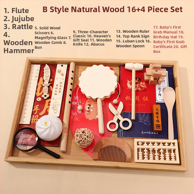 Blessings – Vaiko pirmos gimtadienio rekvizitų rinkinio komplektas, modernus kinų stilius vietos dekoravimui