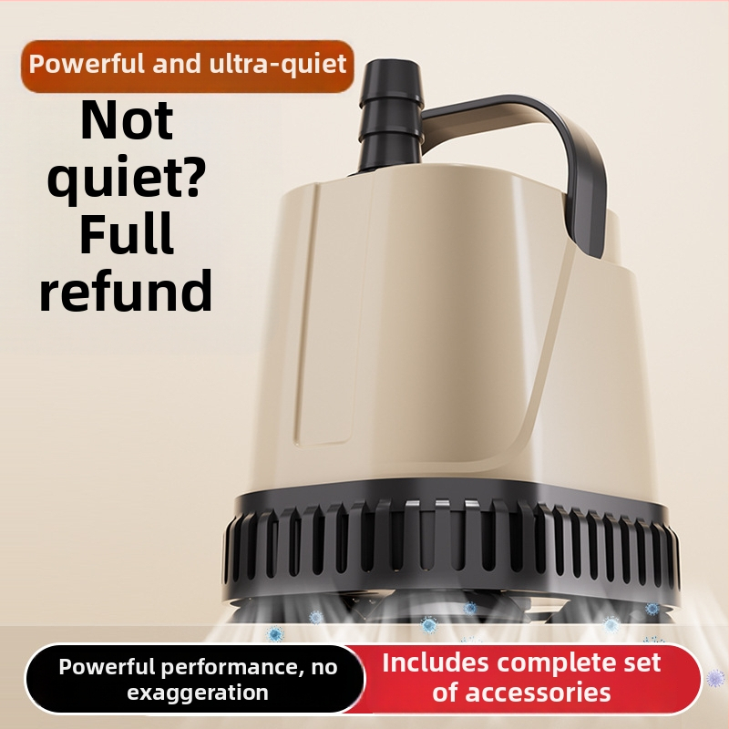 Panardinamas akvariumo siurblys – apatinis siurbimas, filtracijos cirkuliacija, itin tylus, ABS medžiaga, vandens keitimui