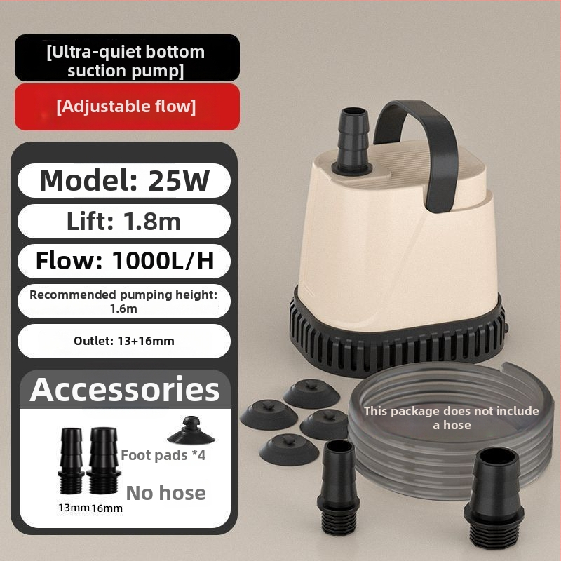 Panardinamas akvariumo siurblys – apatinis siurbimas, filtracijos cirkuliacija, itin tylus, ABS medžiaga, vandens keitimui