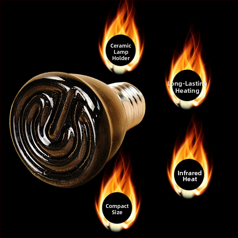 Keramická ohrievacia lampa pre hydinu – konštantná teplota, vhodná pre sliepky a pre prepelice, inkubáciu a zimné vykurovanie