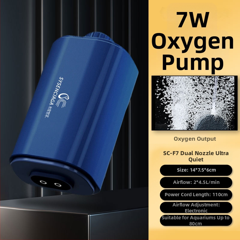 Water Pet Family Akvariumo deguonies siurblys — tylus, galingas, skirtas žuvų akvariumui