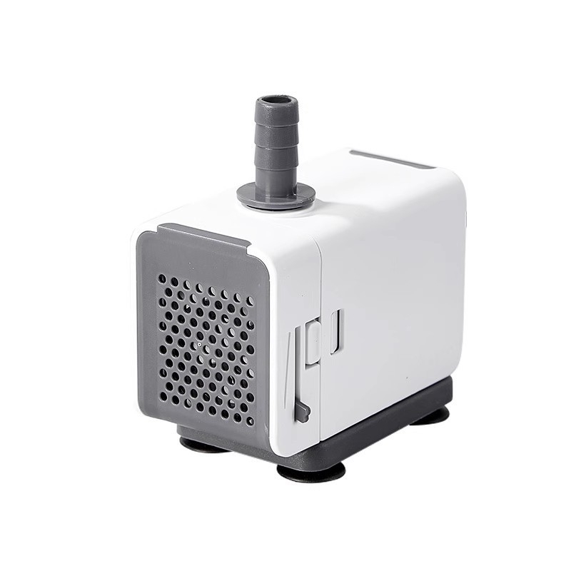 Потапяема помпа за аквариум с изключително тих режим на работа, долно/странично всмукване, филтрация и водна циркулация, пластмасова конструкция.