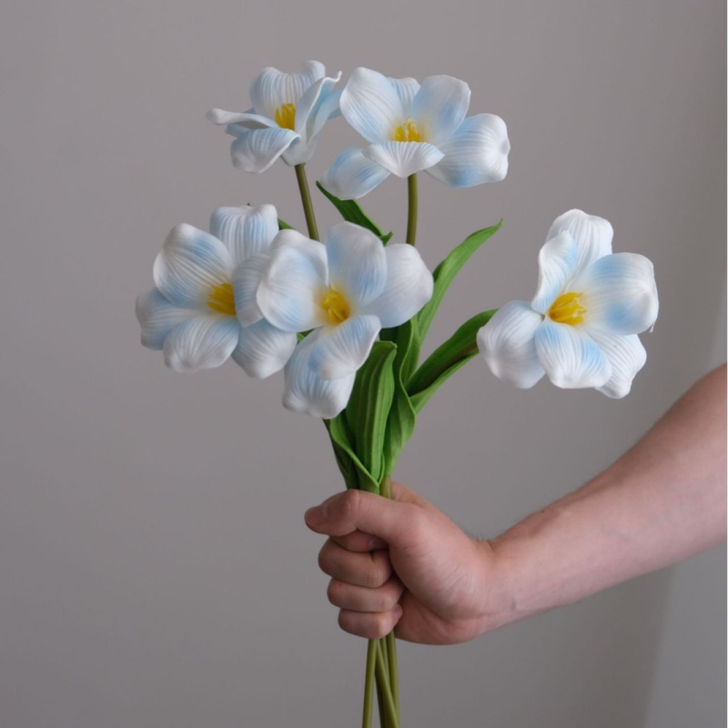 Dirbtinis tulipanas - PU jausmas, aukšta kokybė, Kangxin, serija 38553505166, vestuvėms, lauko naudojimui, fotografijos rekvizitai, namų dekoravimui