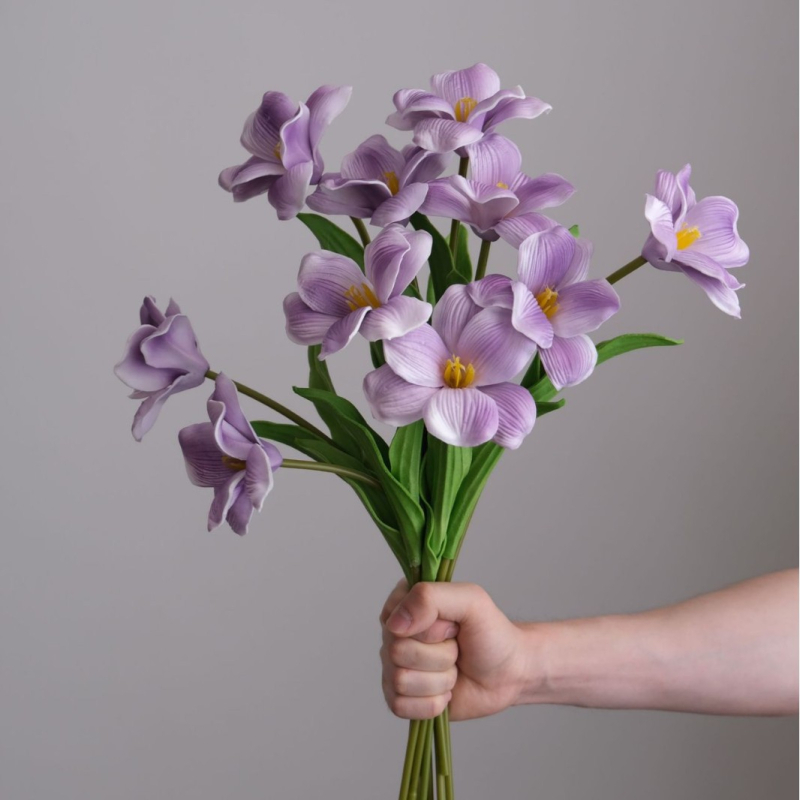 Dirbtinis tulipanas - PU jausmas, aukšta kokybė, Kangxin, serija 38553505166, vestuvėms, lauko naudojimui, fotografijos rekvizitai, namų dekoravimui