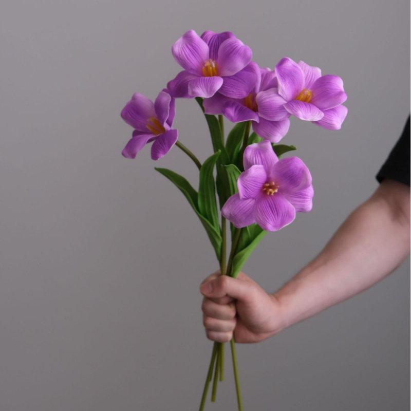 Dirbtinis tulipanas - PU jausmas, aukšta kokybė, Kangxin, serija 38553505166, vestuvėms, lauko naudojimui, fotografijos rekvizitai, namų dekoravimui