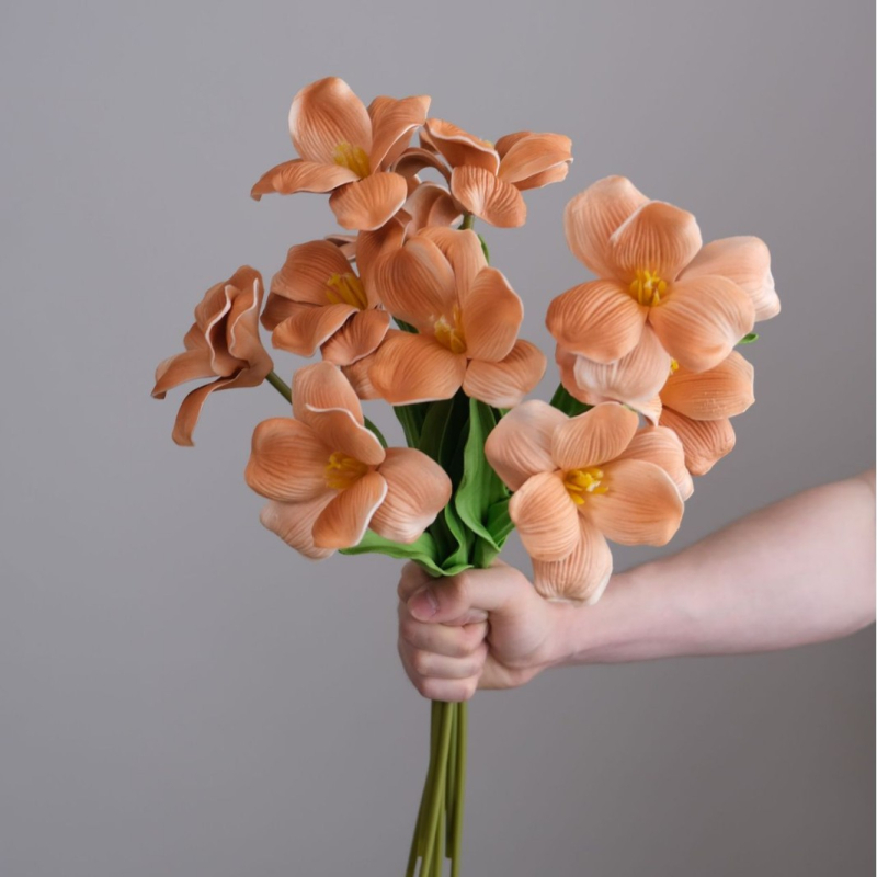 Dirbtinis tulipanas - PU jausmas, aukšta kokybė, Kangxin, serija 38553505166, vestuvėms, lauko naudojimui, fotografijos rekvizitai, namų dekoravimui