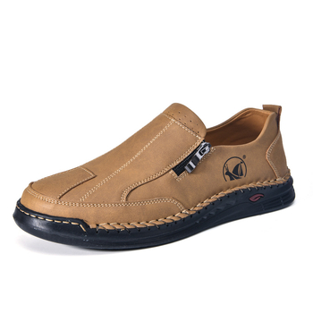 Férfi mindennapi cipő oldalsó cipzárral, felsőrész Super Fiberből, PU belső talp, gumi talp, minden évszakra