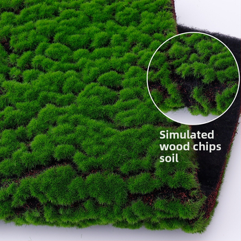 Zien — dekoratīvā mākslīgā sūna ainavu miniatūrām, sērija Simulated moss lawn, injekcijas liešana, iepakojums Opp bag