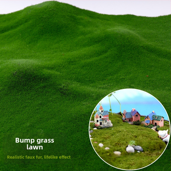 Zien — dekoratīvā mākslīgā sūna ainavu miniatūrām, sērija Simulated moss lawn, injekcijas liešana, iepakojums Opp bag