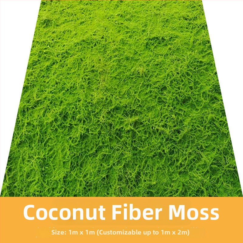 Zien — dekoratīvā mākslīgā sūna ainavu miniatūrām, sērija Simulated moss lawn, injekcijas liešana, iepakojums Opp bag