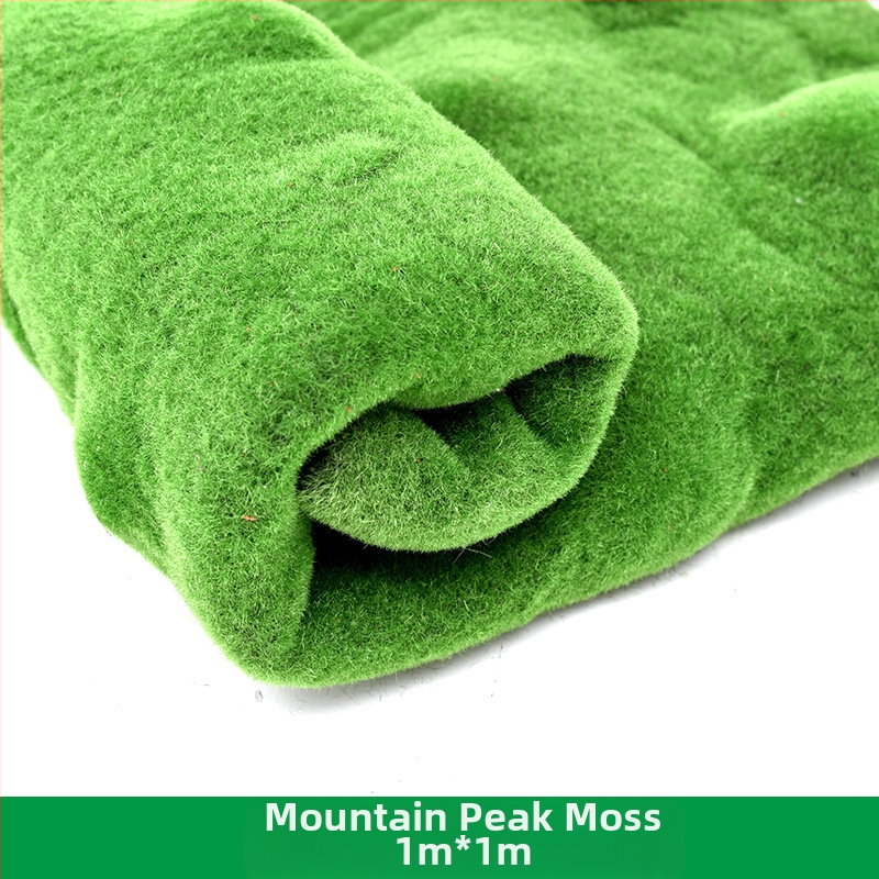 Zien — dekoratīvā mākslīgā sūna ainavu miniatūrām, sērija Simulated moss lawn, injekcijas liešana, iepakojums Opp bag