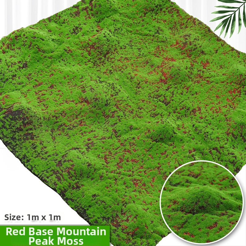 Zien — dekoratīvā mākslīgā sūna ainavu miniatūrām, sērija Simulated moss lawn, injekcijas liešana, iepakojums Opp bag