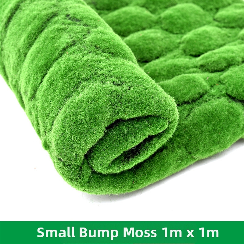 Zien — dekoratīvā mākslīgā sūna ainavu miniatūrām, sērija Simulated moss lawn, injekcijas liešana, iepakojums Opp bag