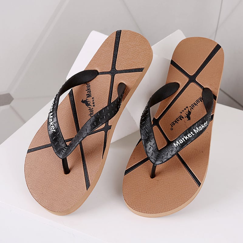 Férfi flip-flop – tengerparti stílus, nyitott lábujjakkal; felső PVC; talp gumi; talp technológia viscose; márka Mickey Mark