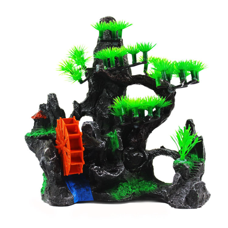 Derva rockery akvariumo ornamentas – dekoracijai akvariume (Medžiaga: Derva; Kategorija: Rockery; Naudojimas: Dekoracija)