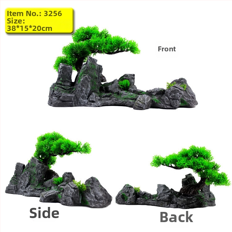 Derva rockery akvariumo ornamentas – dekoracijai akvariume (Medžiaga: Derva; Kategorija: Rockery; Naudojimas: Dekoracija)