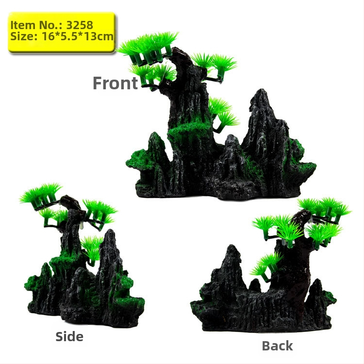 Derva rockery akvariumo ornamentas – dekoracijai akvariume (Medžiaga: Derva; Kategorija: Rockery; Naudojimas: Dekoracija)