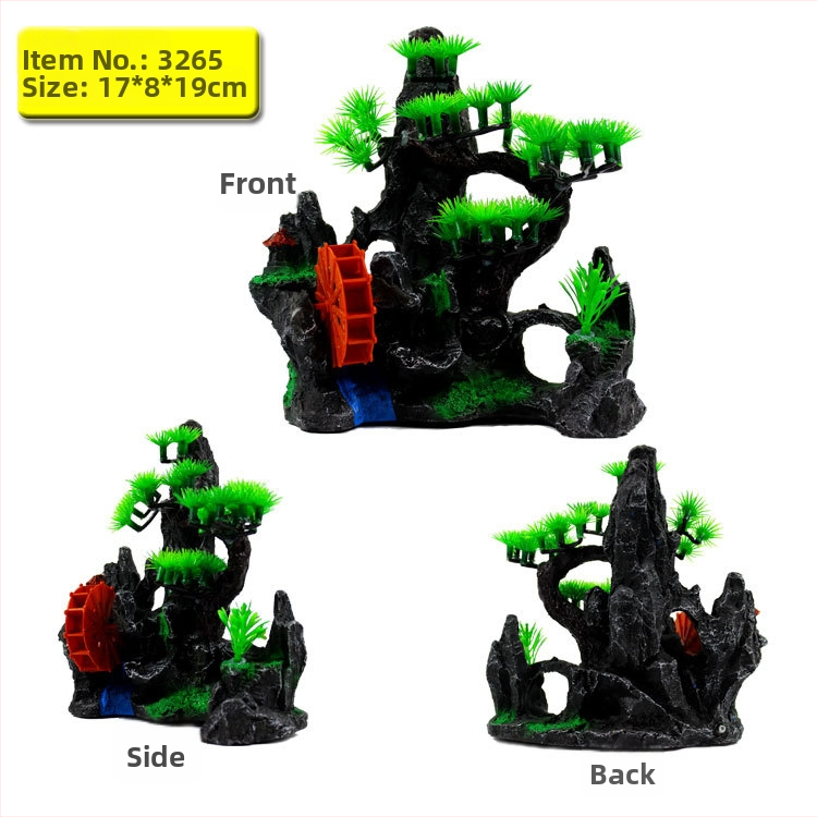 Derva rockery akvariumo ornamentas – dekoracijai akvariume (Medžiaga: Derva; Kategorija: Rockery; Naudojimas: Dekoracija)