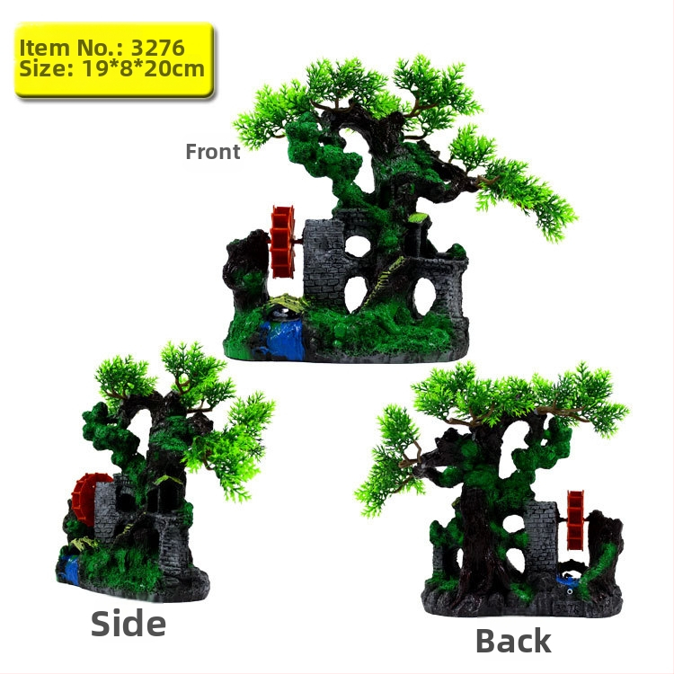 Derva rockery akvariumo ornamentas – dekoracijai akvariume (Medžiaga: Derva; Kategorija: Rockery; Naudojimas: Dekoracija)