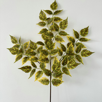 Umjetna penjačka biljka s listovima breskve, eukaliptusa i jujube; 7-listna penjačka biljka, Pan Weaving materijal, za rekvizite za fotografije i kućnu dekoraciju