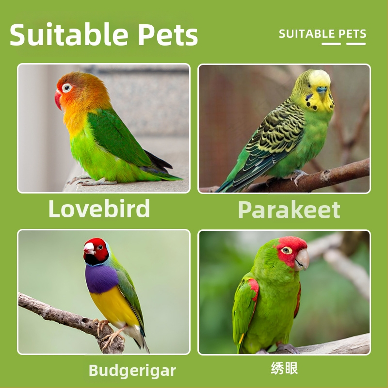 Budgie Toy Mat – Szilárdfa platform madaraknak, ugró platform, kalitka kiegészítő, márka Me and it