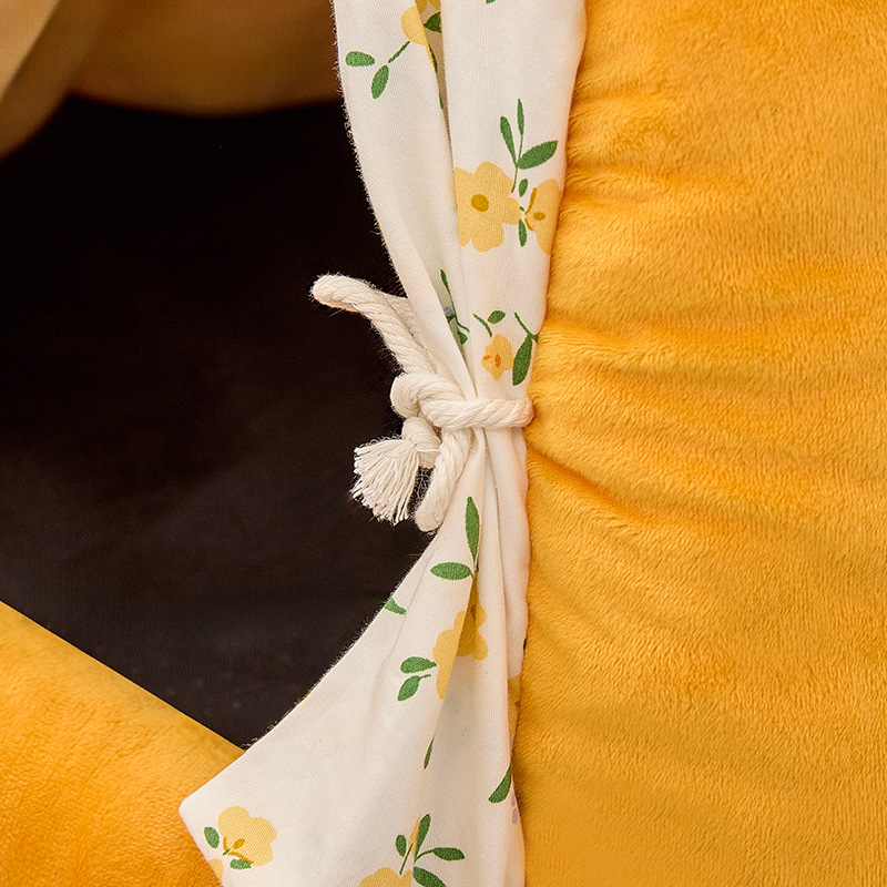 Cuib pentru pisici, pentru toate anotimpurile, adăpost închis din material textil, menține căldura, marca Jiuhong