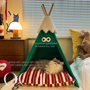 Sniega kupolas mājdzīvnieku guļvietā — kaķa un suņa māja, daļēji slēgta, noņemama, flaneles materiāls