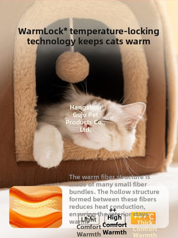 Kaķu ligzda mājiņa – visu sezonu, daļēji slēgta kaķu patvērumu, silta rudens un ziemā; Materiāli: Birch fleece, PP cotton; Piemērots Totoro