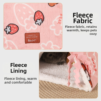 Naminių gyvūnėlių lizdas – šiltas flanelės miegamo tunelis, Mr. du