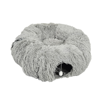 Cuib pentru animale de companie – Casă de pisică tunel donut, din pânză, origine Jiangxi, nu este importat, pentru câini