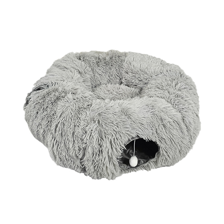 Cuib pentru animale de companie – Casă de pisică tunel donut, din pânză, origine Jiangxi, nu este importat, pentru câini