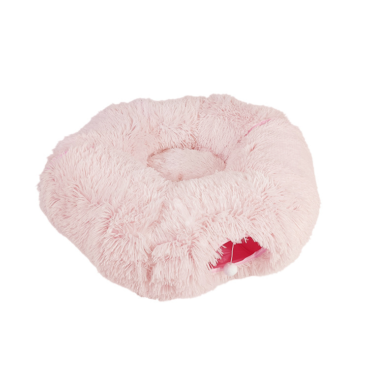 Cuib pentru animale de companie – Casă de pisică tunel donut, din pânză, origine Jiangxi, nu este importat, pentru câini