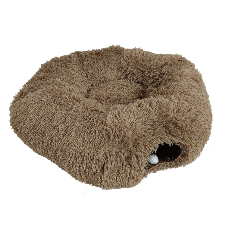 Cuib pentru animale de companie – Casă de pisică tunel donut, din pânză, origine Jiangxi, nu este importat, pentru câini