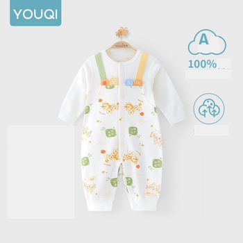 Zīdaiņu kombinezons, pavasara/rudens, garās piedurknes, rudens drēbes, viena gada veca mazuļa kombinezons, komplekts, rāpošanas kombinezons