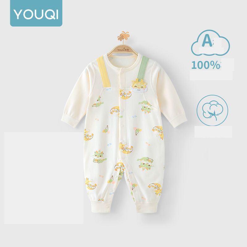 Zīdaiņu kombinezons, pavasara/rudens, garās piedurknes, rudens drēbes, viena gada veca mazuļa kombinezons, komplekts, rāpošanas kombinezons