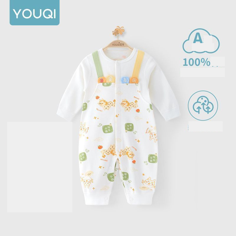 Zīdaiņu kombinezons, pavasara/rudens, garās piedurknes, rudens drēbes, viena gada veca mazuļa kombinezons, komplekts, rāpošanas kombinezons