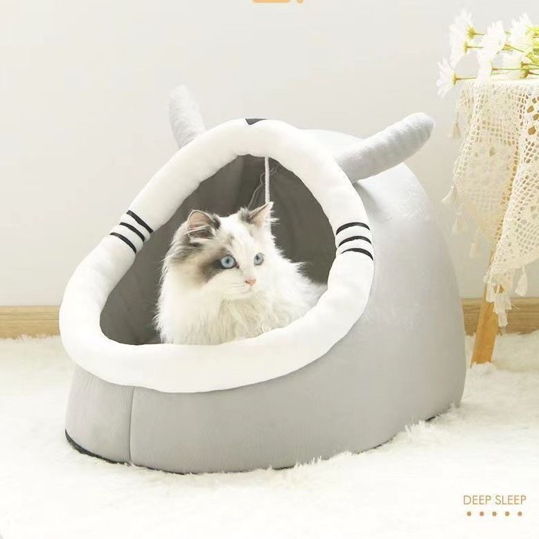 Cuib pentru pisici – pat închis all-season, material burete, brand Grand, origine Anhui