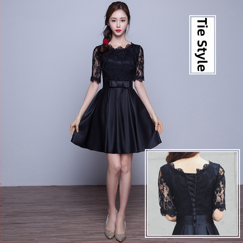 Vakara kleita, A līnijas siluets, augsta josta, 3/4 piedurknes, gara garums, poliestera audums