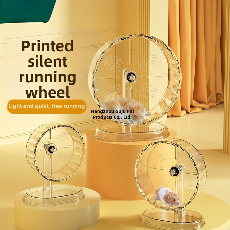 Hamsterio bėgimo ratas žaislas — tylus ratas su laikikliu; Medžiaga: plastikas; Neimportuotas; Privatus prekės ženklas prieinamas