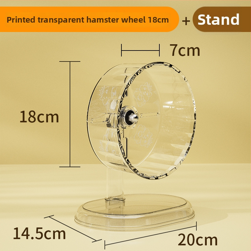 Hamsterio bėgimo ratas žaislas — tylus ratas su laikikliu; Medžiaga: plastikas; Neimportuotas; Privatus prekės ženklas prieinamas