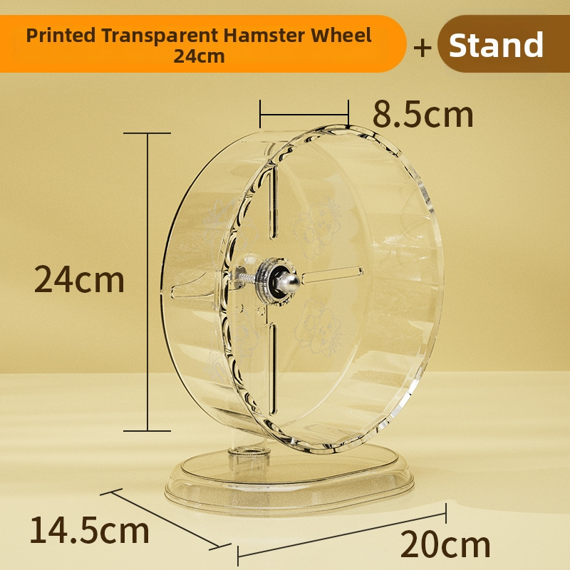 Hamsterio bėgimo ratas žaislas — tylus ratas su laikikliu; Medžiaga: plastikas; Neimportuotas; Privatus prekės ženklas prieinamas