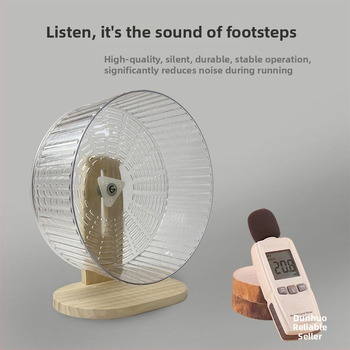 Hamsterio bėgimo ratas - PP medžiaga, ypač tylus, hamsterio reikmenys