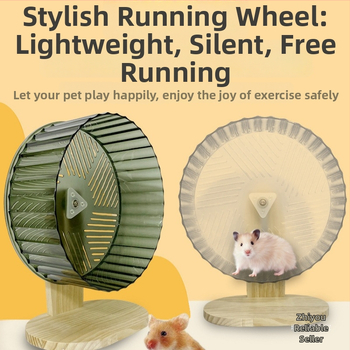 Hamsterio bėgimo ratas - PP medžiaga, ypač tylus, hamsterio reikmenys