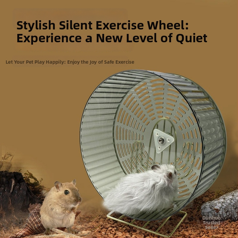 Hamsterio bėgimo ratas - PP medžiaga, ypač tylus, hamsterio reikmenys