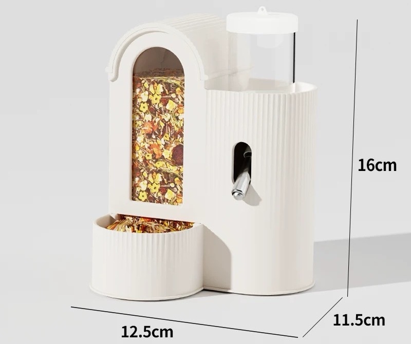 Σετ για χάμστερ δύο σε ένα: κουτί τροφής και φιάλη νερού – αυτόματη τροφοδοσία και πόση, πλαστικό, μάρκα Xingxingwen (εξουσιοδοτημένη ιδιωτική ετικέτα)