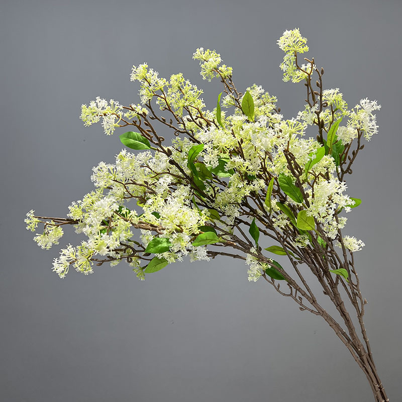 Изкуствен клон Османтус, пластмасов, инжекционно формован, вид Османтус, за сватби, външни пространства и фотодекор